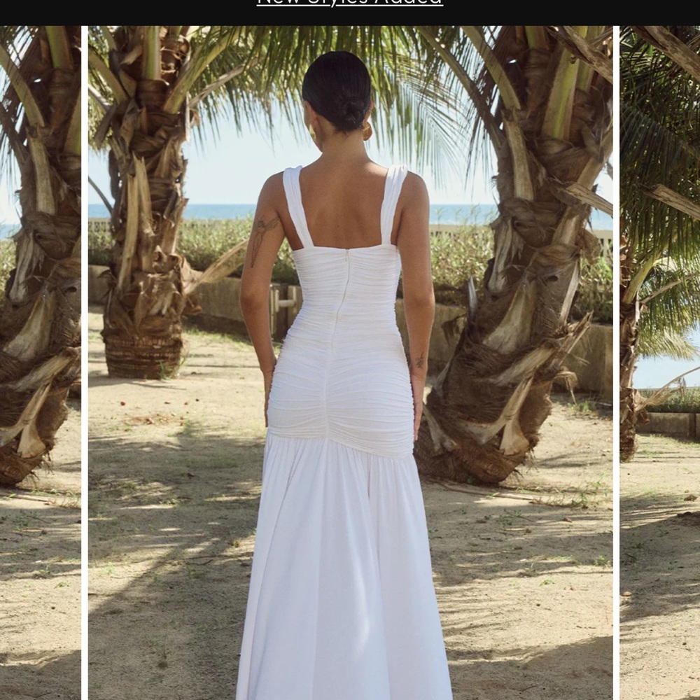 Chic White Maxi Dress - Picture 3 of 5